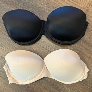 ‼️LAST CHANCE SALE‼️ VS PINK Wear Everywhere Strapless Push Up Bra Bundle 32D